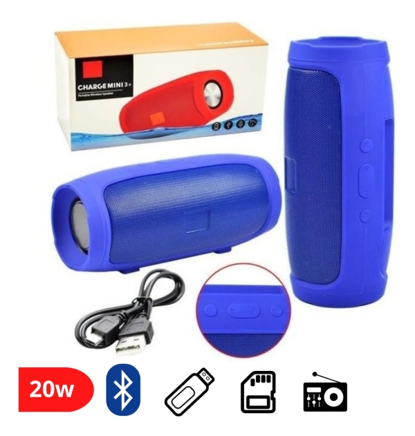 Caixa Caixinha De Som Bluetooth Pendrive Fm Sd Portátil 20w