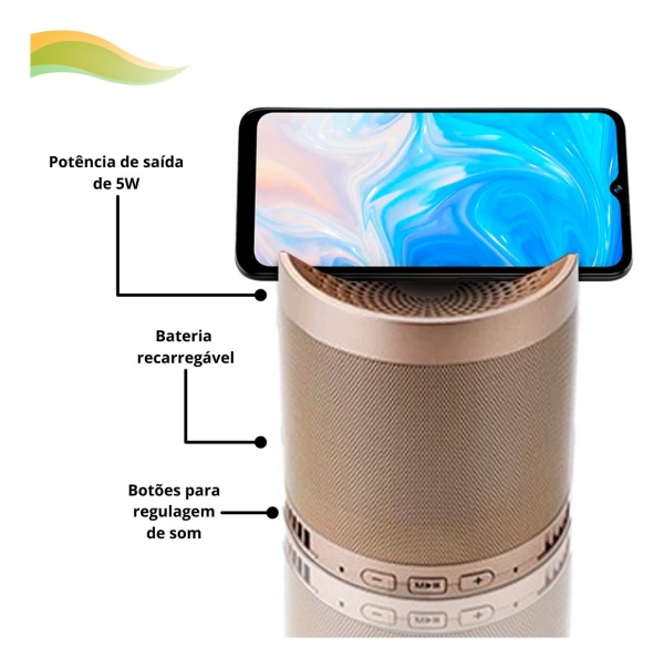 Caixinha De Som Bluetooth Portatil Q3 Mp3 Pen Drive Fm Cel