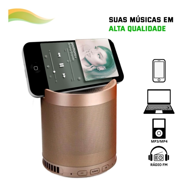 Caixinha De Som Bluetooth Portatil Q3 Mp3 Pen Drive Fm Cel