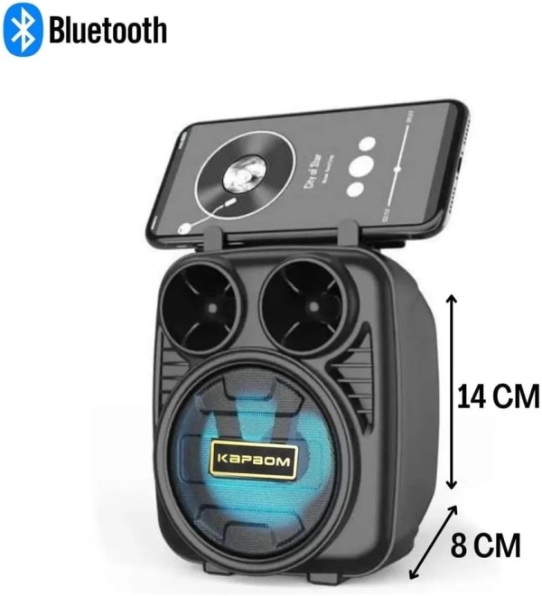 Caixinha De Som Portátil Bluetooth Fm Mp3 Cartão Sd Pendrive KIMISO