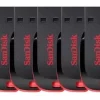 Pendrive SanDisk Cruzer Blade 2.0 preto e vermelho
