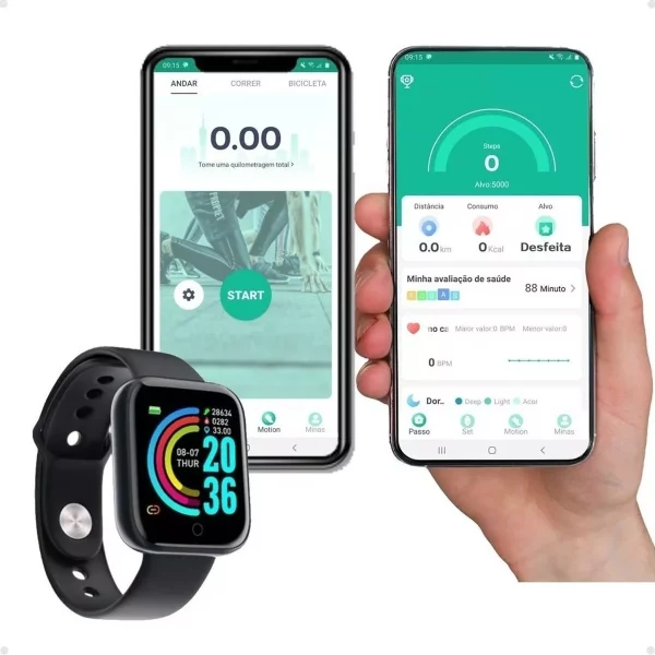 Relógio Smartwatch Android Ios Inteligente D20 Bluetooth Nfe