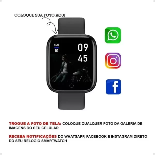 Relógio Smartwatch Android Ios Inteligente D20 Bluetooth Nfe