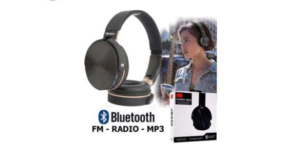 Fone De Ouvido 950 Everest Bluetooth Preto Radio Mp3