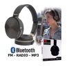 Fone De Ouvido 950 Everest Bluetooth Preto Radio Mp3