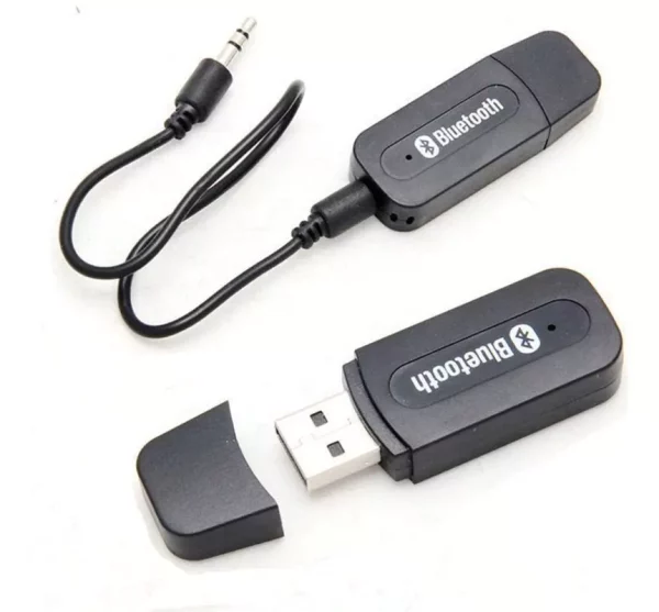 Adaptador Receptor Bluetooth Usb Musica P2 Chamada Som Carro