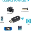 Adaptador Receptor Bluetooth Usb Musica P2 Chamada Som Carro