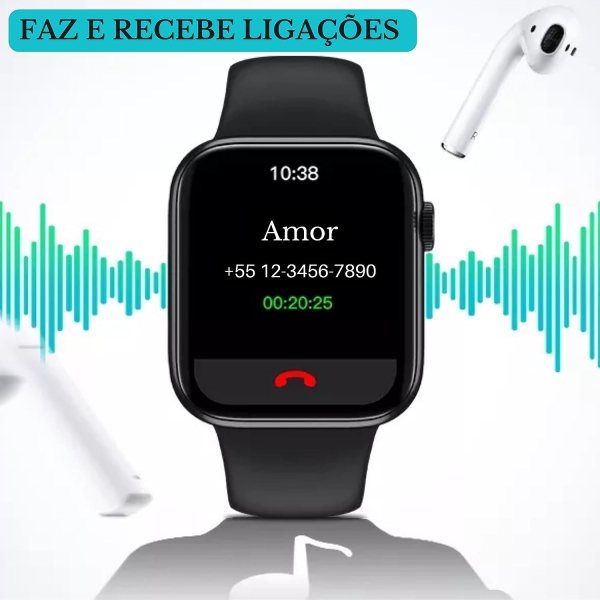Smatchwatch Pro P80 Relógio Inteligente Preto ou Rosa