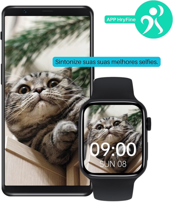 Smatchwatch Pro P80 Relógio Inteligente Preto ou Rosa