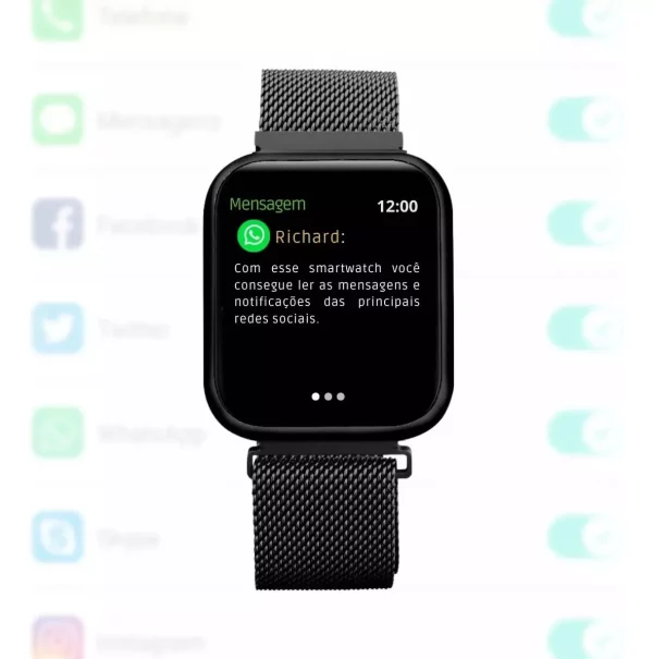 Relógio Smartwatch T80 Celular Inteligente