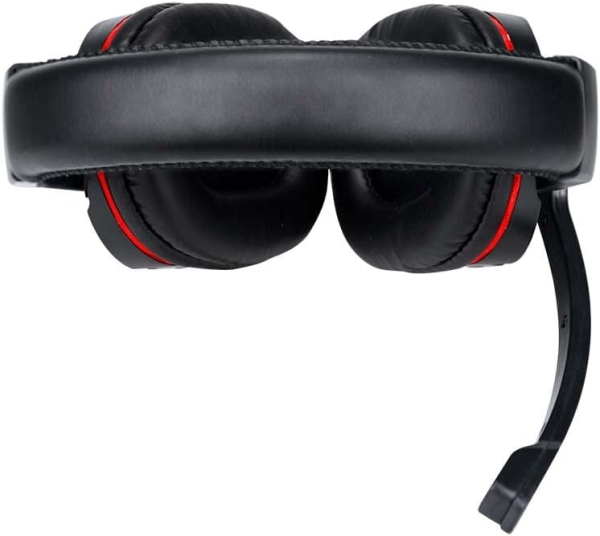 Fone de ouvido over-ear gamer Altomex A-302 vermelho e preto