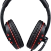 Fone de ouvido over-ear gamer Altomex A-302 vermelho e preto