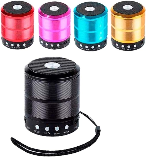 Alto-falante Altomex caixa de som Mini Speaker WS-887 com bluetooth preto 110V/220V