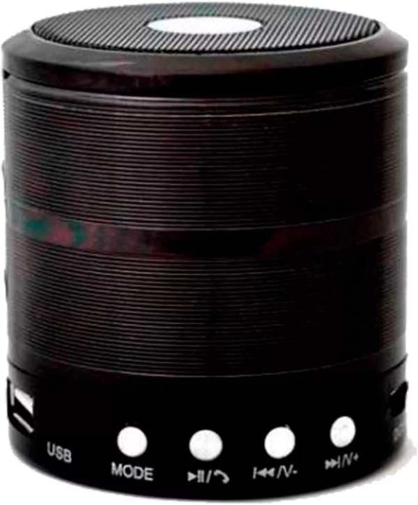 Alto-falante Altomex caixa de som Mini Speaker WS-887 com bluetooth preto 110V/220V