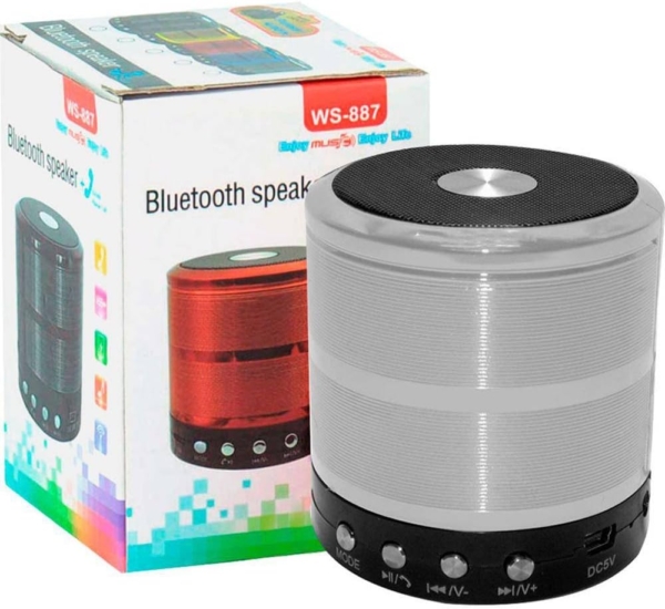 Alto-falante Altomex caixa de som Mini Speaker WS-887 com bluetooth preto 110V/220V