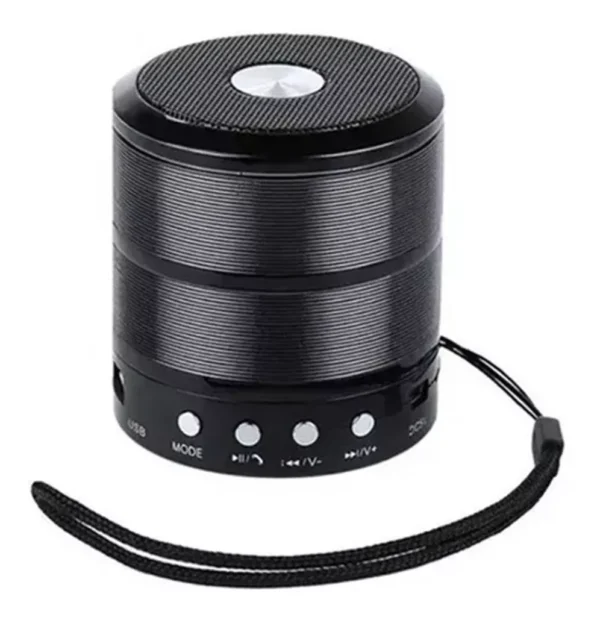 Alto-falante Altomex caixa de som Mini Speaker WS-887 com bluetooth preto 110V/220V