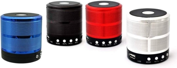 Alto-falante Altomex caixa de som Mini Speaker WS-887 com bluetooth preto 110V/220V