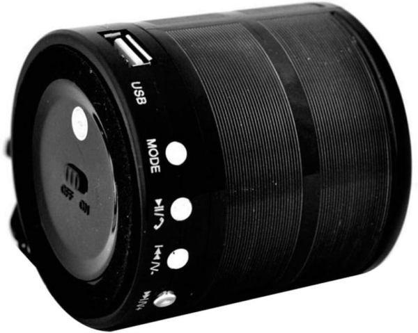 Alto-falante Altomex caixa de som Mini Speaker WS-887 com bluetooth preto 110V/220V
