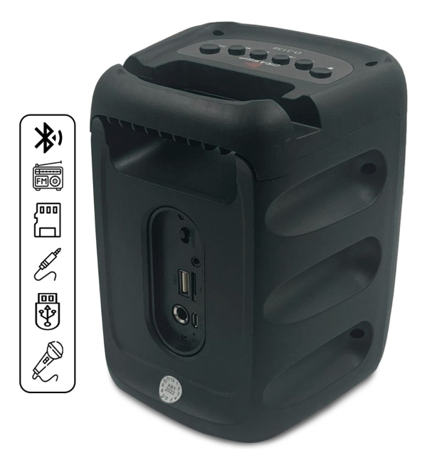 Caixa De Som Caixinha Bluetooth Portátil Potente Usb Aux Mp3 KTS-1236
