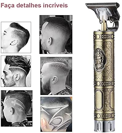 Maquina Acabamento Recarregável Cabelo Barba Sem Fio Premium