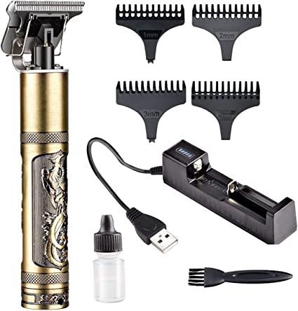 Maquina Acabamento Recarregável Cabelo Barba Sem Fio Premium