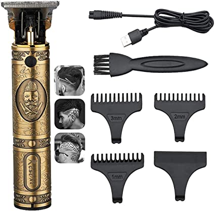 Maquina Acabamento Recarregável Cabelo Barba Sem Fio Premium
