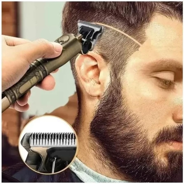 Maquina Acabamento Recarregável Cabelo Barba Sem Fio Premium
