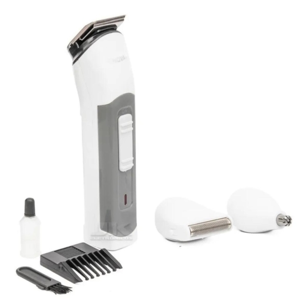 Maquina 3 In 1 Corta Cabelo Barba E Pelo Nariz Fácil Limpeza Nova