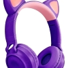Fone De Ouvido Sem Fio Bluetooth Orelha Gatinho Infantil Led