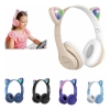 Fone De Ouvido Sem Fio Bluetooth Orelha Gatinho Infantil Led