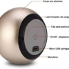 Caixinha Som Bluetooth Tws Metal Mini Speaker Amplificada 3w