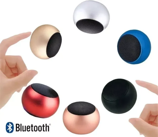 Caixinha Som Bluetooth Tws Metal Mini Speaker Amplificada 3w
