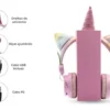 Headphone Fone De Ouvido Sem Fio Bluetooth Unicórnio Brilho