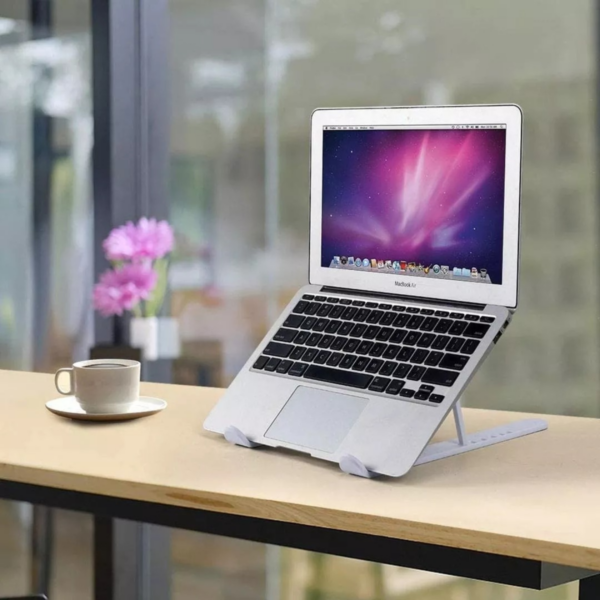 Suporte De Alumínio Ajustável/Regulável Para Notebook E Macbook Escritório