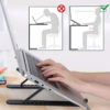Suporte De Alumínio Ajustável/Regulável Para Notebook E Macbook Escritório