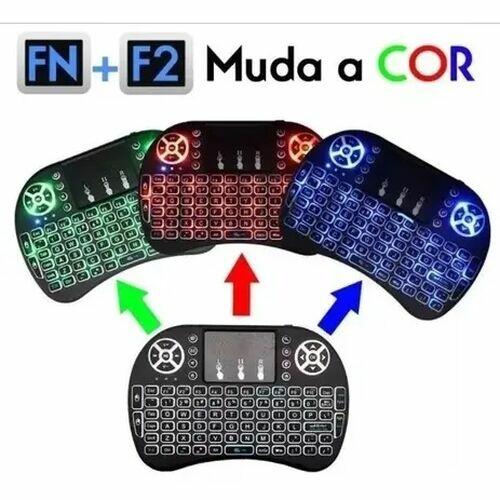 Mini Teclado Controle Sem Fio Para Smart Tv Tv Box Pc