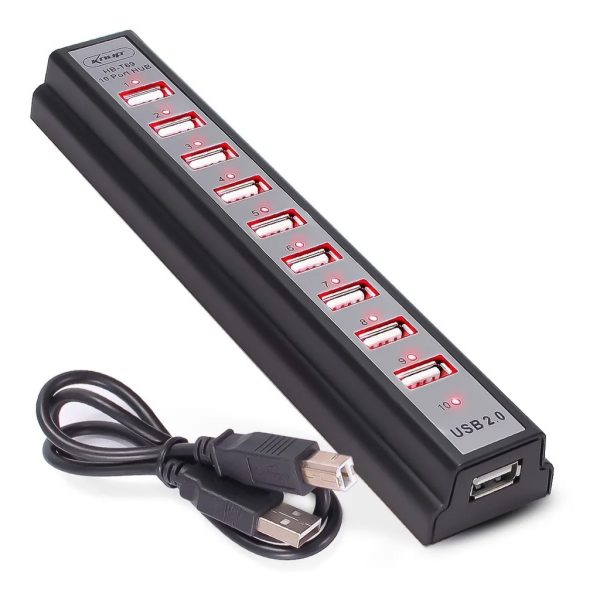 Adaptador Hub Usb 10 Portas HB-T69