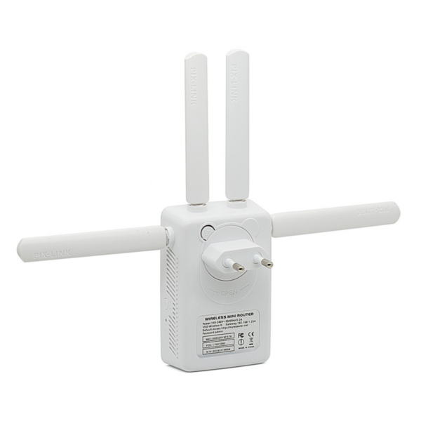 Repetidor Wifi 2800m 4 Antenas Amplificador De Sinal Lv-wr09